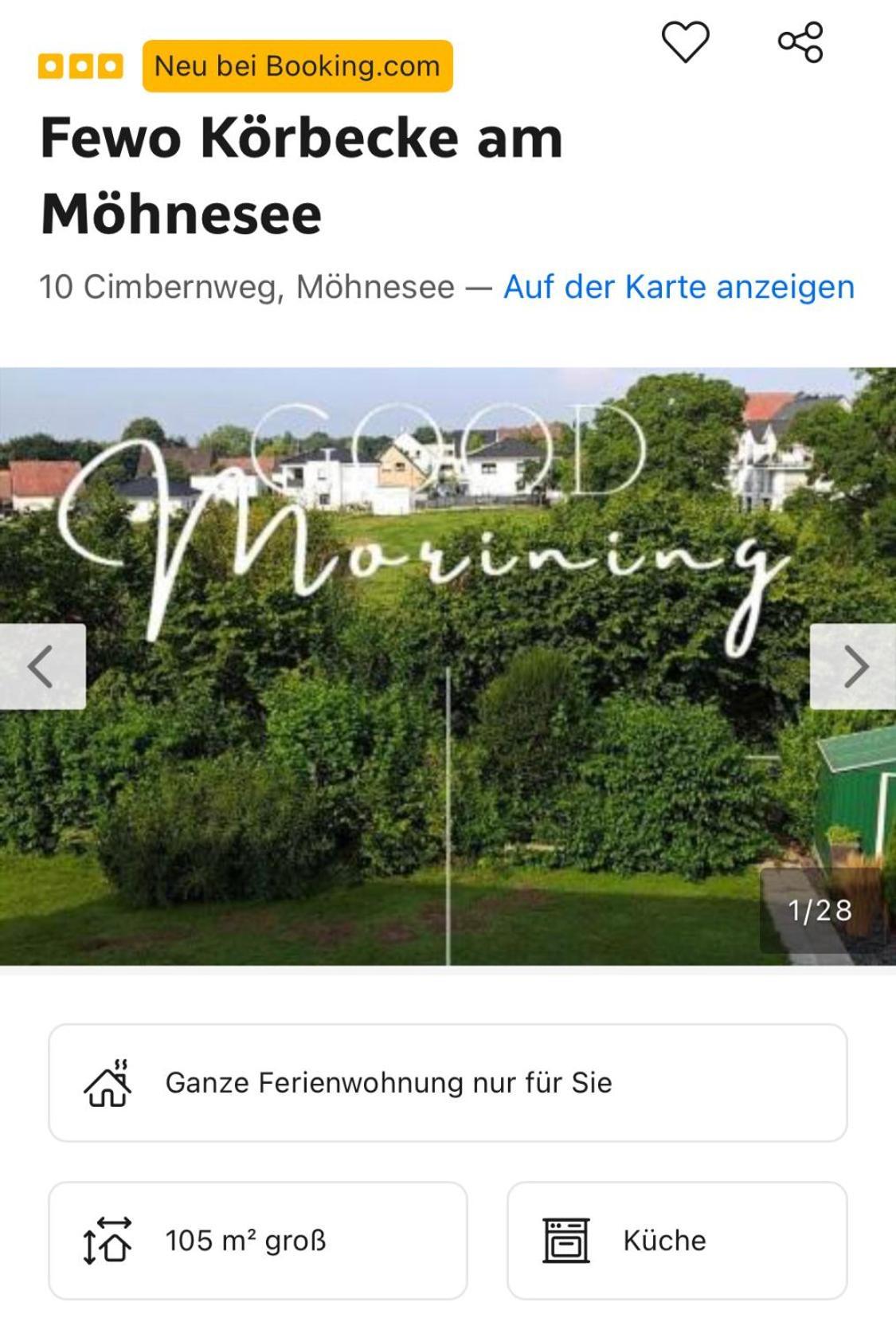 Ferienwohnung Koerbecke Am 莫内西 外观 照片